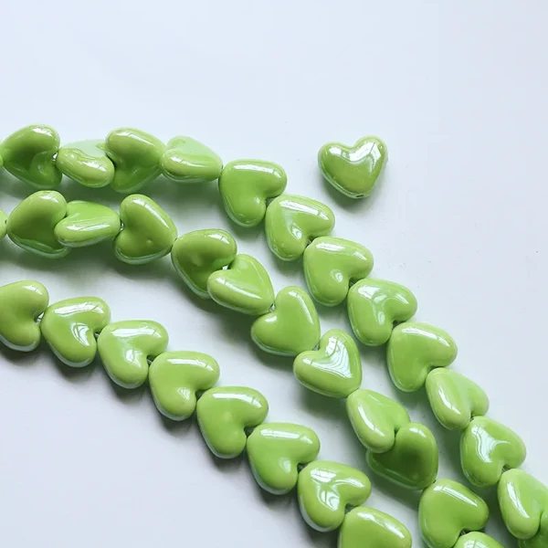 Clay Beads Kit 20Pcs Heart Shape Ceramic Beads Set - Image 5