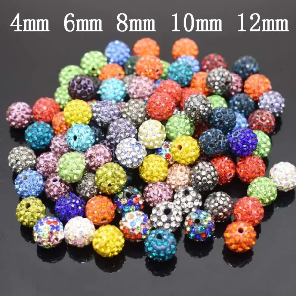 Clay Beads Kit Rhinestone Beads For Jewelry Making