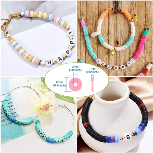 Clay Beads Kit with Letter Beads for Jewelry Making - Image 5