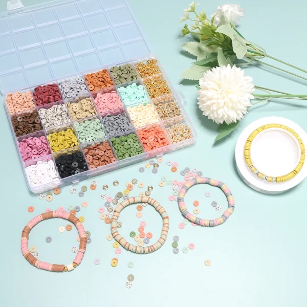 Clay Beads Kit - Bracelet Making with Letter Beads - Image 4
