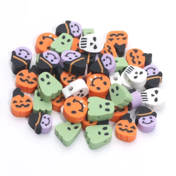 Clay Beads Kit Halloween Polymer Clay Spacer Beads - Image 4