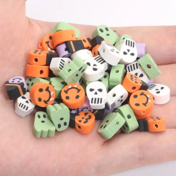 Clay Beads Kit Halloween Polymer Clay Spacer Beads - Image 2