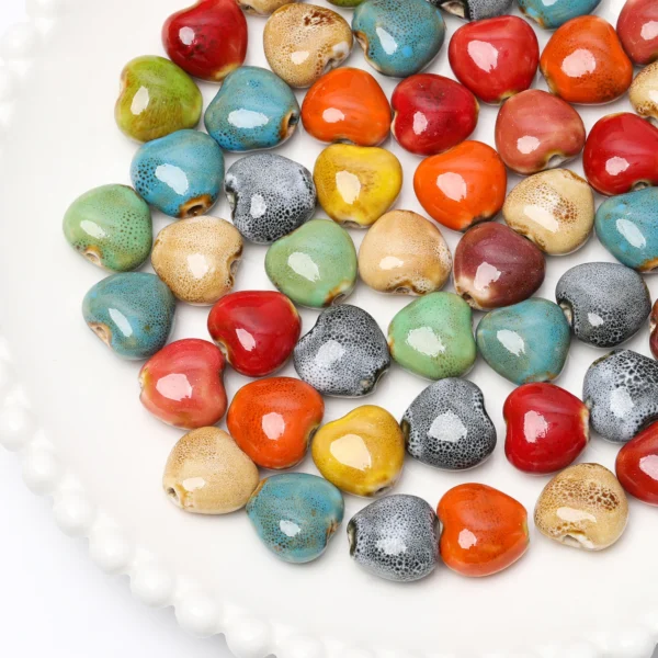 Clay Beads Kit 12mm Heart Beads for Jewelry - Image 3