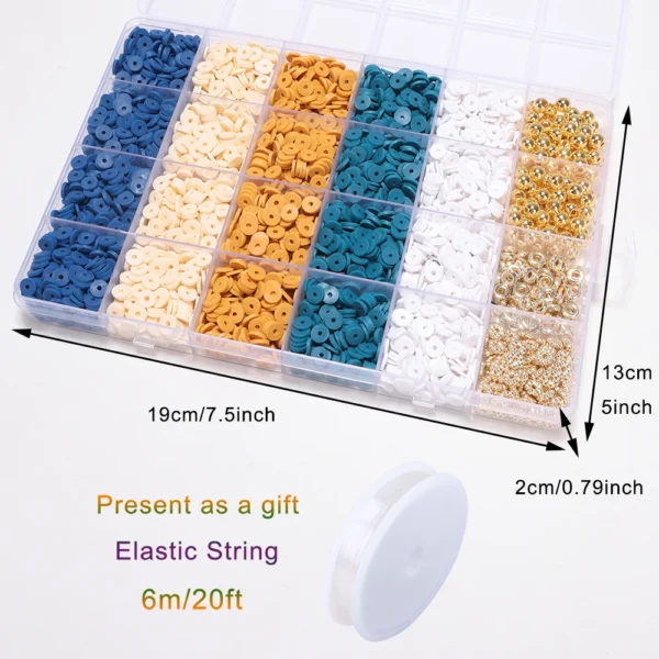 Clay Beads Kit - Friendship Bracelet with Letter Beads - Image 6
