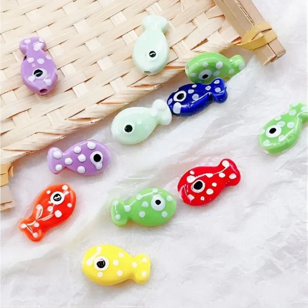 Clay Beads Kit With 10 Fish Beads For Bracelets - Image 3