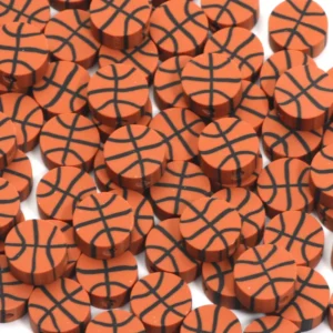 Clay Beads Kit: 9mm Basketball Beads (20/50/100pcs)