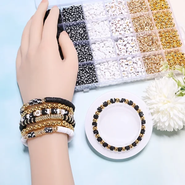 2530pcs Clay Beads Kit for Jewelry Making - Image 3