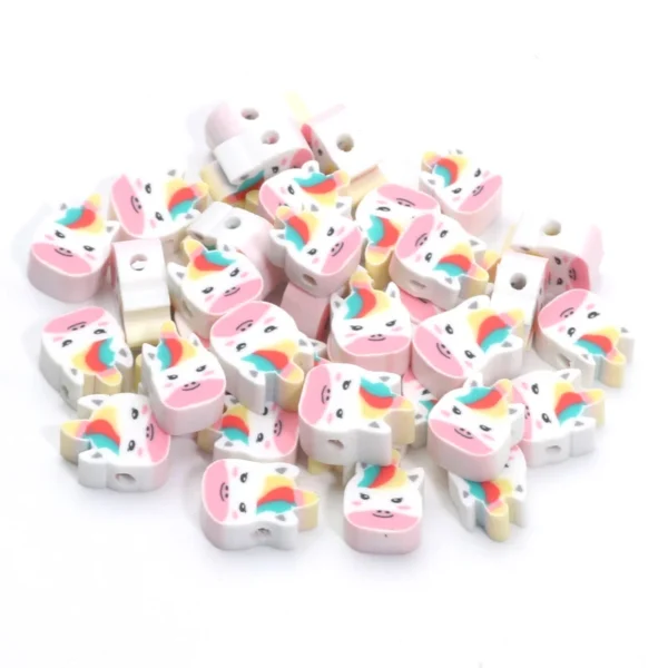 Clay Beads Kit Unicorn Beads for Jewelry Making