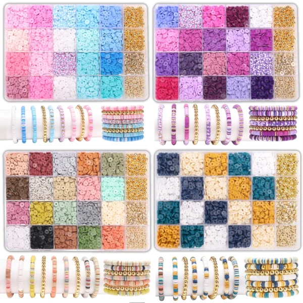 Clay Beads Kit - Bracelet Making with Letter Beads