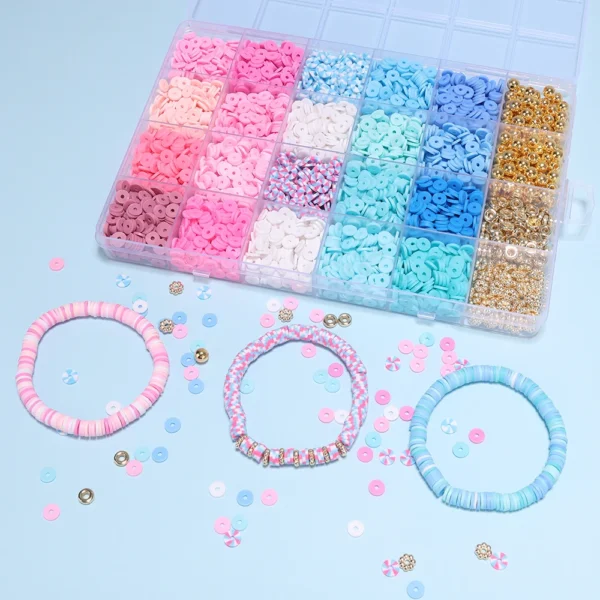 Clay Beads Kit - Bracelet Making with Letter Beads - Image 6