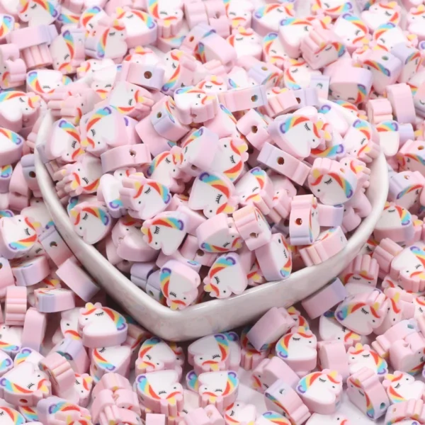 Clay Beads Kit - 10mm Unicorn Beads for Jewelry - Image 6