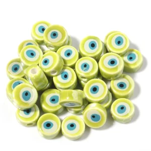 Clay Beads Kit with 20 Evil Eye Beads for Jewelry