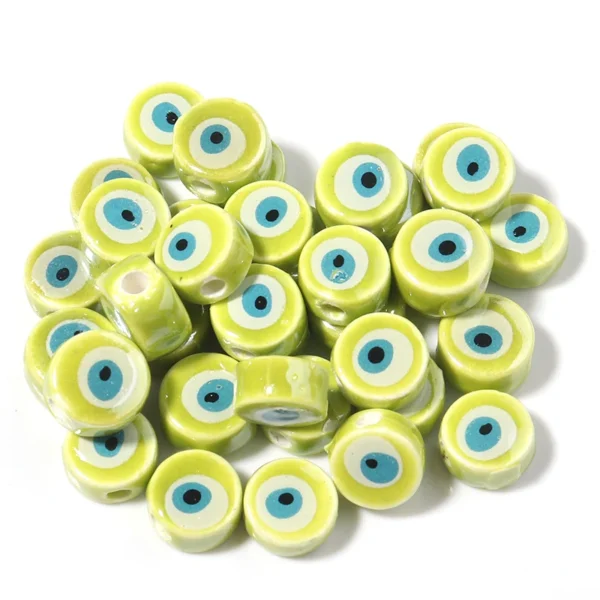 Clay Beads Kit with 20 Evil Eye Beads for Jewelry