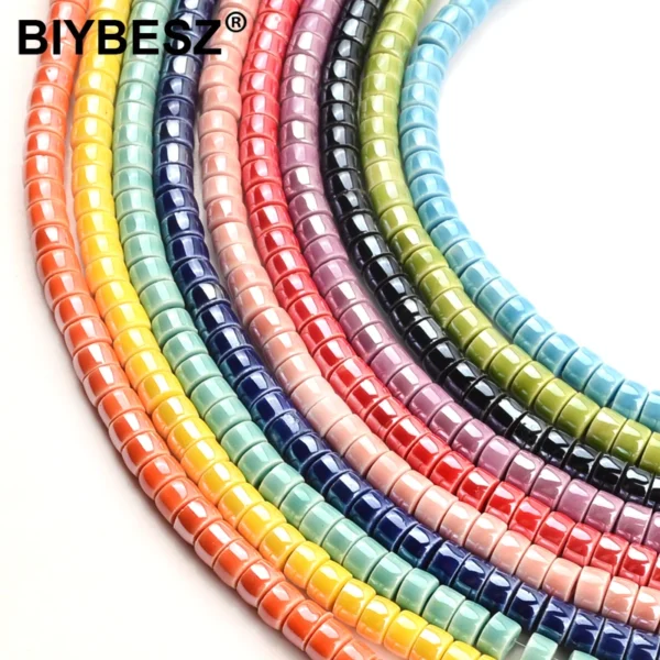 Clay Beads Kit: 30pcs Ceramic Spacer Beads for Jewelry - Image 5