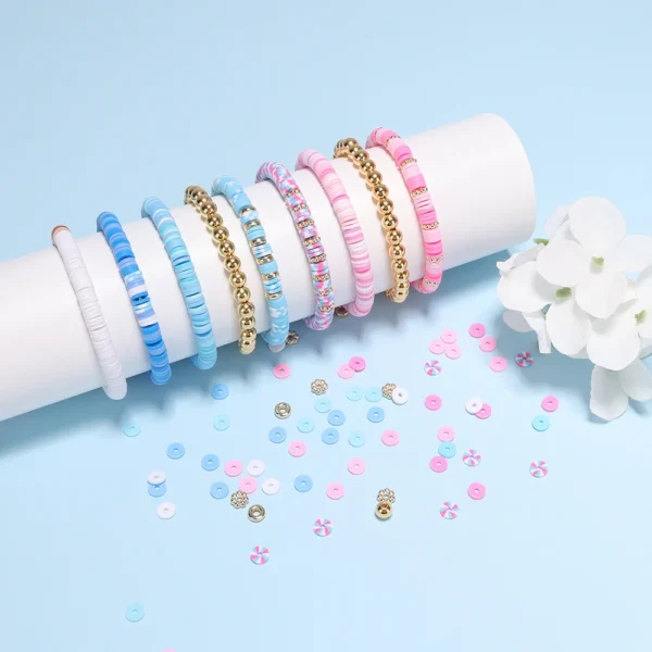 Clay Beads Kit - Bracelet Making with Letter Beads - Image 5