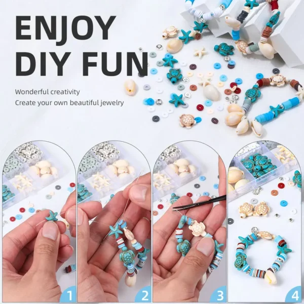 Clay Beads Kit: 2000pcs Summer Bracelet Supplies - Image 5