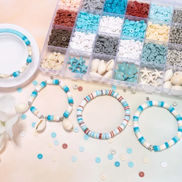 Clay Beads Kit for Ocean Style Bracelet Making - Image 3