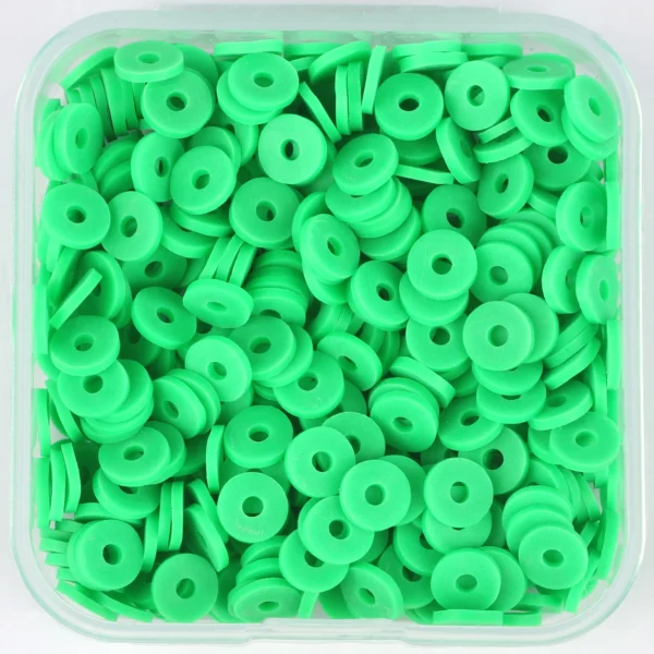 Clay Beads Kit - 500pcs Green Spacer Beads - Image 6