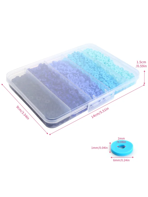 Clay Beads Kit 2250pcs Colorful Beads Set - Image 5