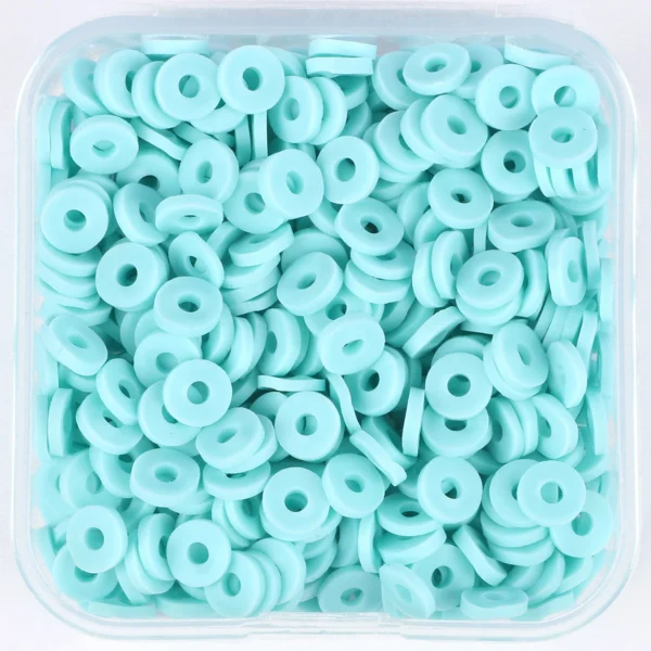 Clay Beads Kit - 500pcs Green Spacer Beads - Image 5