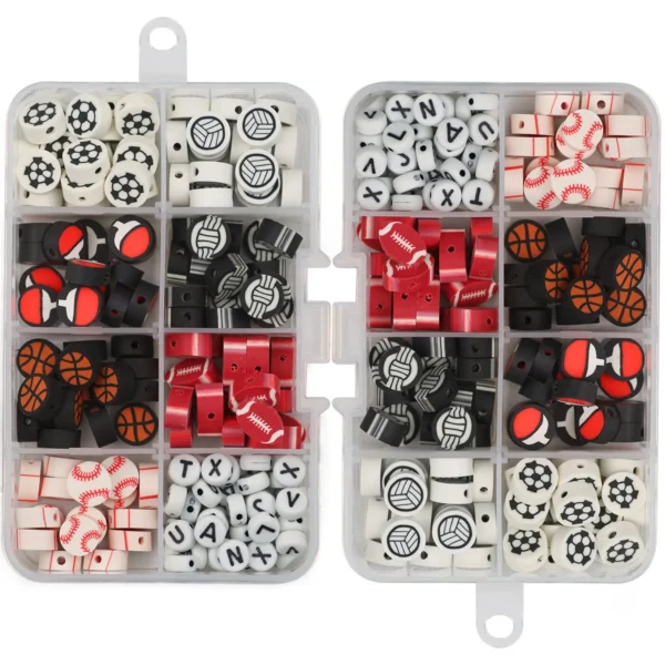 Clay beads kit with 80 Sports & 50 Alphabet Beads - Image 10