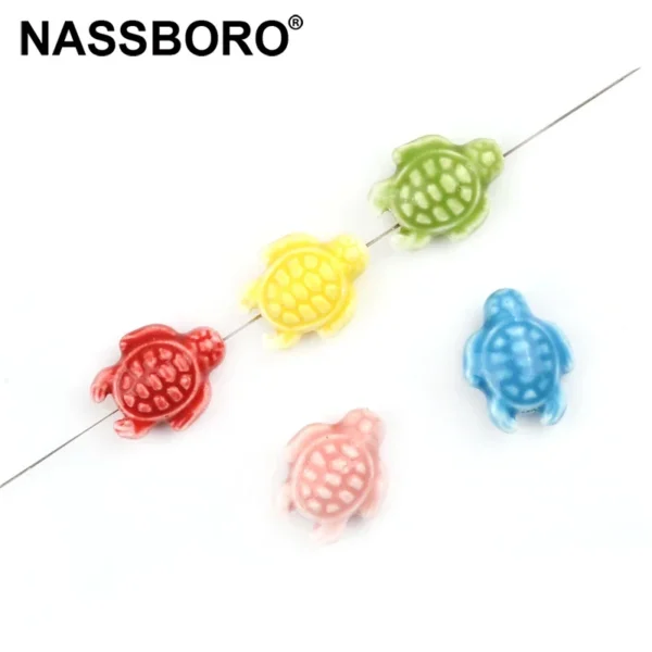 10pcs Sea Turtle Clay Beads Kit for Jewelry Making - Image 2