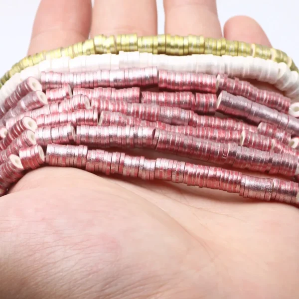 Clay Beads Kit with 350pcs 6mm Flat Round Beads for Jewelry - Image 5