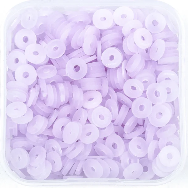 Clay Beads Kit: 500pcs 6mm Purple Beads for DIY - Image 5