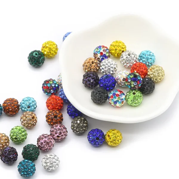 Clay Beads Kit 10mm Mixed Glass Rhinestone Beads - Image 8