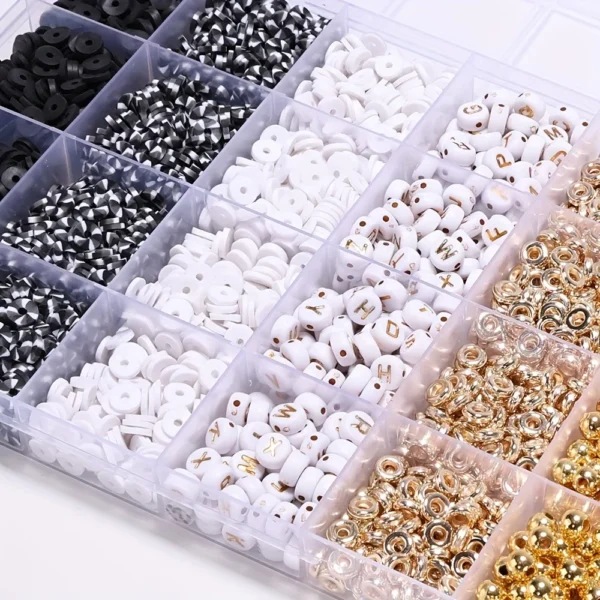 2530pcs Clay Beads Kit for Jewelry Making - Image 4