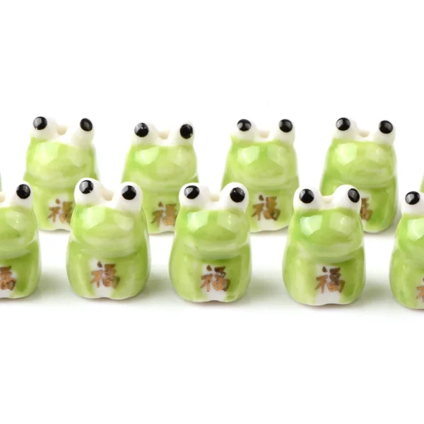 Clay Beads Kit Frog Ceramic Beads for Jewelry Making - Image 6