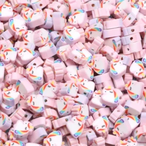 Clay Beads Kit - 10mm Unicorn Beads for Jewelry