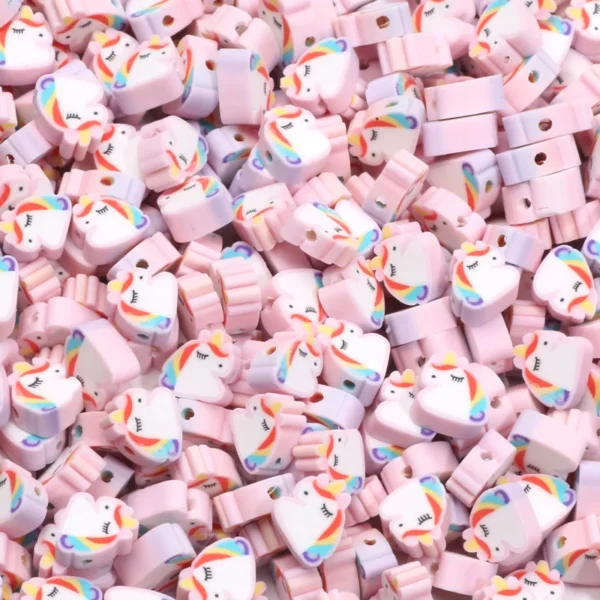 Clay Beads Kit - 10mm Unicorn Beads for Jewelry