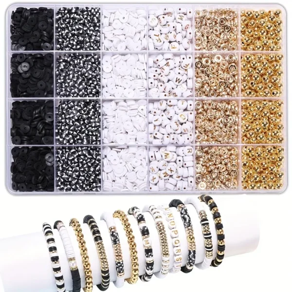 2530pcs Clay Beads Kit for Jewelry Making