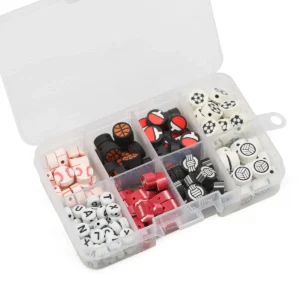 Clay beads kit with 80 Sports & 50 Alphabet Beads