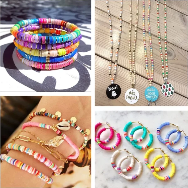 4200pcs Clay Beads Kit for Bracelet Making - Image 3