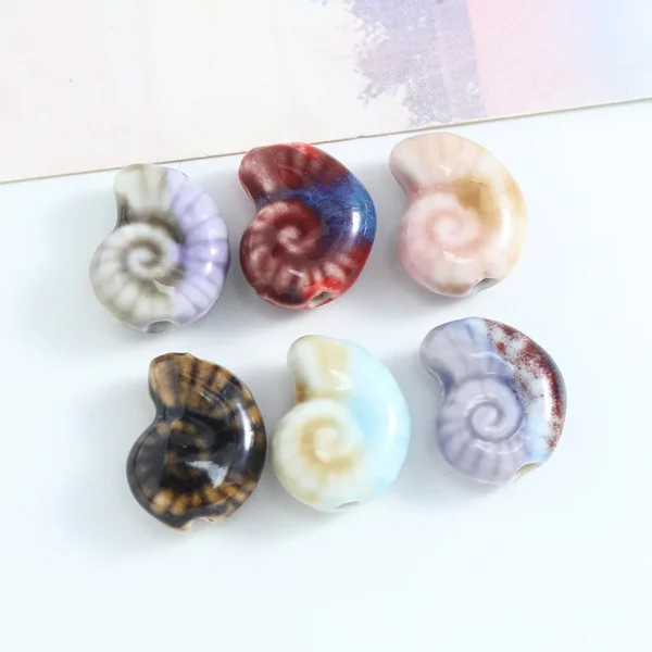 Clay Beads Kit with Ceramic Conch Beads for Jewelry - Image 2