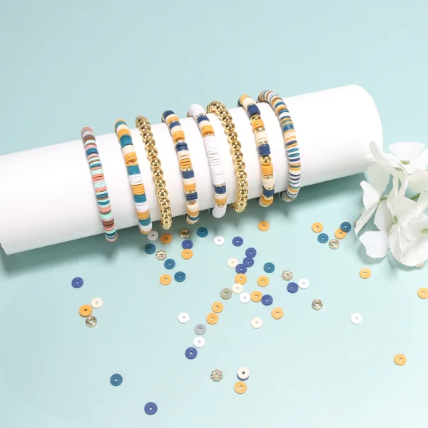 Clay Beads Kit - Friendship Bracelet with Letter Beads - Image 4