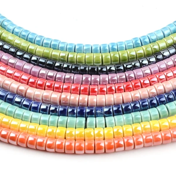 Clay Beads Kit: 30pcs Ceramic Spacer Beads for Jewelry - Image 6