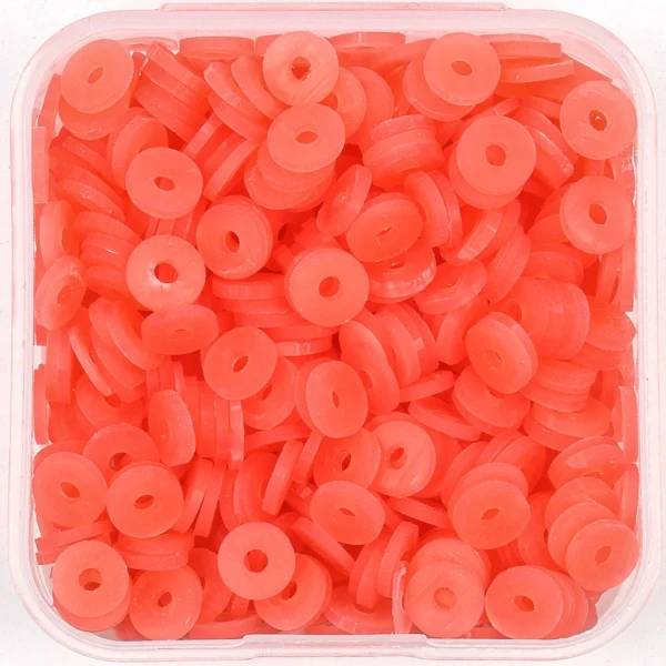 Clay Beads Kit - 500pcs Red Spacer Beads - Image 4