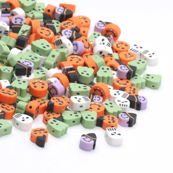 Clay Beads Kit Halloween Polymer Clay Spacer Beads - Image 9