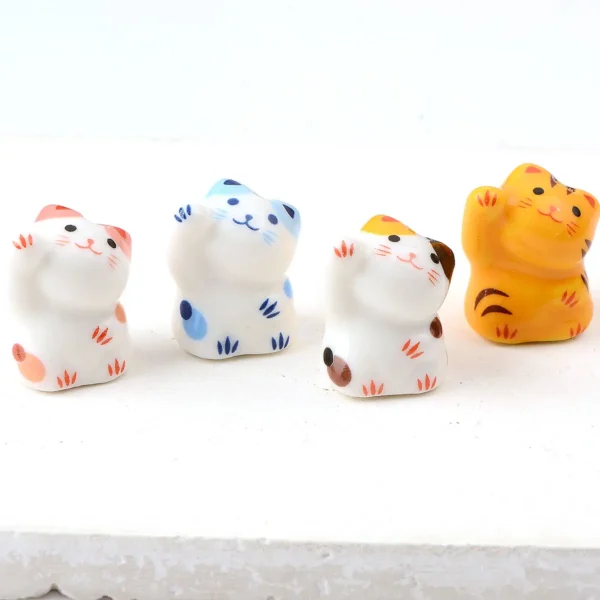 Clay Beads Kit - 4pcs Cat Ceramic Beads for Bracelets - Image 6