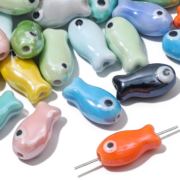 Clay Beads Kit Retro Fish Beads for Jewelry Making - Image 2