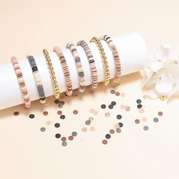Clay Beads Kit - Friendship Bracelet with Letter Beads - Image 3