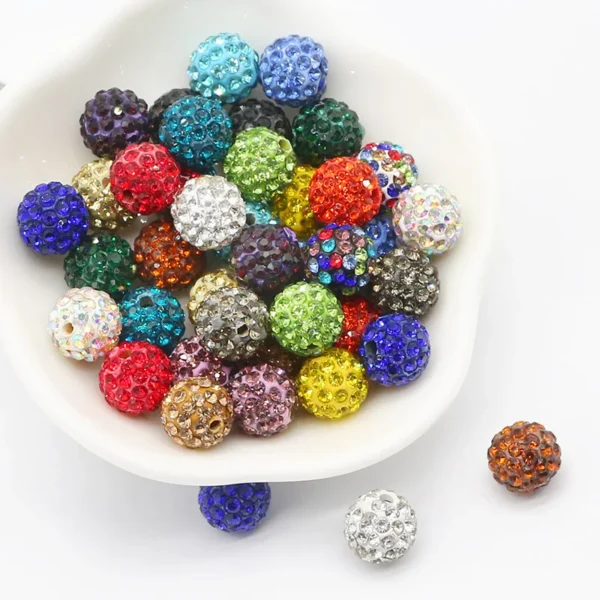 Clay Beads Kit 10mm Mixed Glass Rhinestone Beads - Image 6