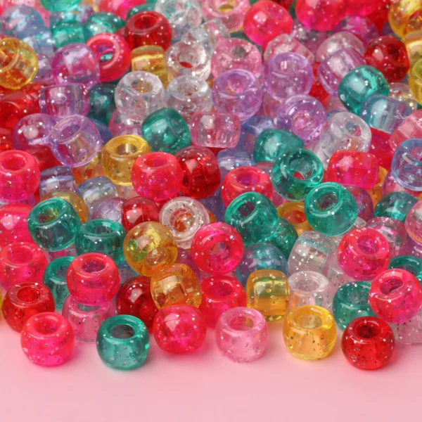 Clay Beads Kit - 100pcs Sequin Acrylic Beads for DIY