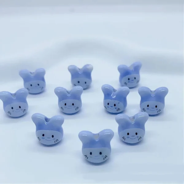 Clay Beads Kit - 10PCS Rabbit Beads for Jewelry - Image 4