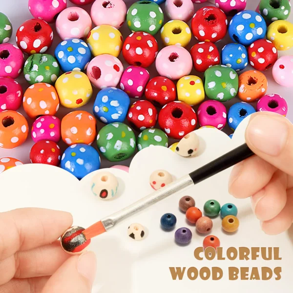Clay Beads Kit, 6MM Rainbow Beads for Bracelet Making - Image 4