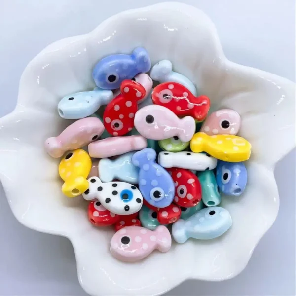 Clay Beads Kit With 10 Fish Beads For Bracelets - Image 6