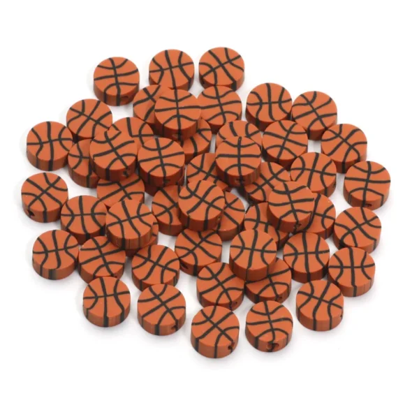 Clay Beads Kit: 9mm Basketball Beads (20/50/100pcs) - Image 4